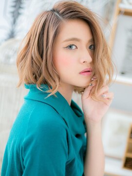 カバーヘア 上尾西口店(COVER HAIR) アシンメトリーxグラデーションカラーゆるふわミディアムa