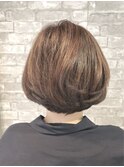 大人可愛い30代・40代・50代◎アッシュオリーブ×レイヤーボブ