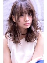 ピンクベージュ　ヘアカラー　【池袋】