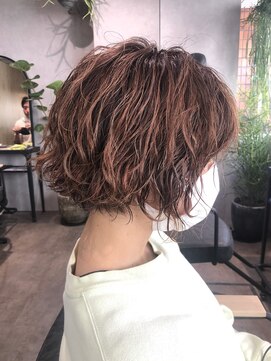 ゼスト クレス(ZEST Cres) エッジィパーマボブ 【立川 ZEST CRES 吉岡俊】