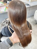 ジーナ 銀座(Zina)&nbsp;髪質改善＊マロンベージュ＊20代30代40代＊かきあげ【Zina銀座】