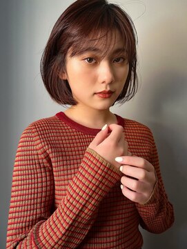 キートスバイガーランド (Kiitos by Garland) マルボブ × ディープワインカラー