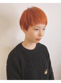 オレンジカラー/ダブルカラー/ケアブリーチ/髪質改善/吉祥寺
