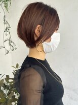 トレヘアー(tRe hair) 大人可愛い　すっきりショートボブ  20代30代40代