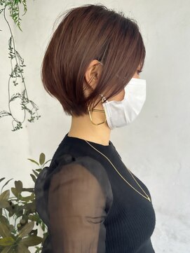 トレヘアー(tRe hair) 大人可愛い すっきりショートボブ 20代30代40代