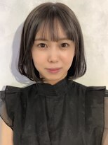 オリンテ バイ レシッド 表参道(orente by rcid)&nbsp;レイヤーロング☆韓国風グレーベージュ前髪パーマ