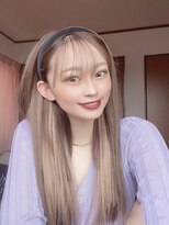 ヘアアンドメイク サファイア 豊橋店(ヘア&メイク SAPPHIRE)&nbsp;#シースルーバング#エクステ#インナー#ベージュ#グレージュ