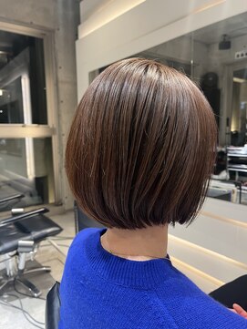 ヘア デザイン リスク(HAIR DESIGN RISK) 【RISK 飛澤】可愛いボブスタイル　ショート　丸みシルエット