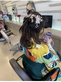 ハーフアップ