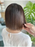 白髪ぼかしショートボブ
