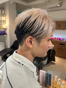 ネイロ 北千住(NeiRo) メンズマッシュブリーチカラーブロンドカラーハイライトカラー