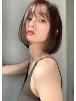 ザ キャンバス ミヤザキツネヒサ(THE CANVAS 宮崎恒久)&nbsp;【CANVAS】大人ボブ＿シースルーバング＿アッシュカラー