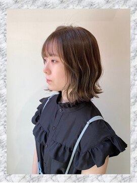 モリオフロムロンドン 三軒茶屋(MORIO FROM LONDON) 透明感たっぷりのシアベージュでこなれウェーブボブ