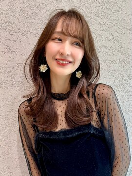 ロンド アンブル 四条烏丸(Lond ambre) 中川智帆/似合わせカット/メルティカラー/フェミニンロング/前髪