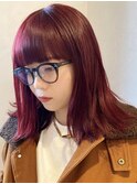 【macana指名】暖色 ケアブリーチ ストレート 登戸