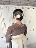 卒業式ヘアセット×着付け