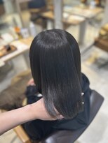 ヘアーメイクブランニュー セントラル 西大寺店(hair make Brand new central)&nbsp;地毛風透明感ミディアムボブ髪質改善カラー20代30代40代