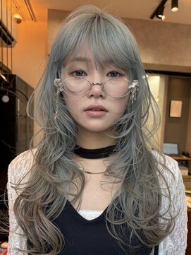 シティ(sity.) 大名　ブリーチカラー　ブロンドカラー　レイヤーカット