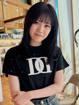 ラパンセベージュ(LA PENSEE BEIGE) LA PENSEE / beige 田川 / ダークバイオレット/レイヤーカット