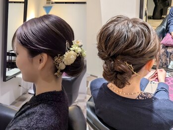 ルロン(Le rond)の写真/【完全個室あり】ブライダルでのヘアメイク経験のあるスタイリストが担当。高技術のアレンジに大満足