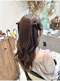 コテ巻きヘアセット
