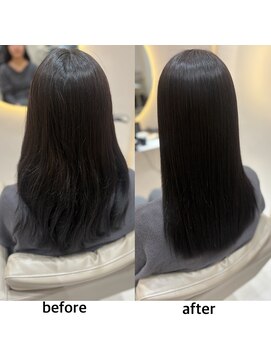 地毛風艶髪ストレート×ダークグレー