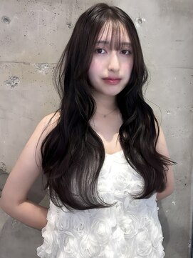 ボタン 熊本(VOTAN) 韓国ヘア/レイヤーカット/顔まわり/オリーブグレージュ