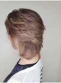 40代50代60代×ミディアムレイヤー×イノアカラー×ハイライト