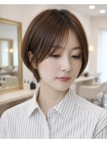アーツ 町田(arts) ミディアムレイヤー シースルーバング ナチュラルの柔らかヘア