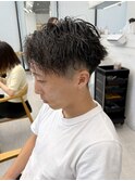 ダウンバング/ニュアンスパーマ/波巻き/フェザーパーマ/刈り上げ