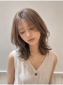 ☆外ハネ・くびれレイヤー・ベージュブラウン☆