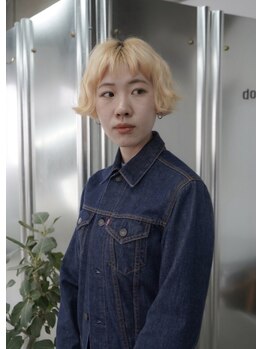 ダウ(dow)の写真/デザインカラーが得意な当店へ。丁寧なカウンセリングで履歴を共有し、ブリーチで理想の髪色を