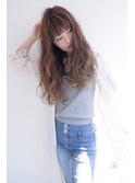 【Emuest心斎橋】くせ毛風ふわロング厚めバングヘルシーレイヤー