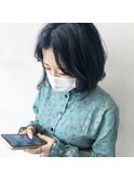 ライトブルー×オルチャンボブ