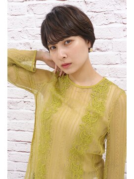 オーロ 西宮店(ORO) アッシュカラーのマッシュショート