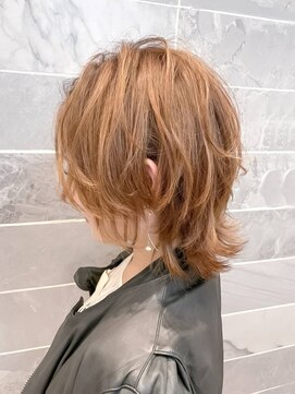 オーブ ヘアー アンリ 梅田店(AUBE HAIR unli) 【AUBE HAIR】ソフトウェーブレイヤー_カーキベージュ