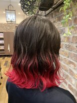 エミュー ラ ピエス(emu la piece)&nbsp;ピンクグラデーションカラー/ダブルカラー/バイカラー/うる艶髪