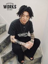 ワークス ヘアデザイン(WORKS HAIR DESIGN)&nbsp;外国人風メンズミディアムドレッドヘアー　中目黒　WORKS