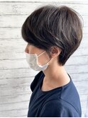 前髪ありハンサムショート