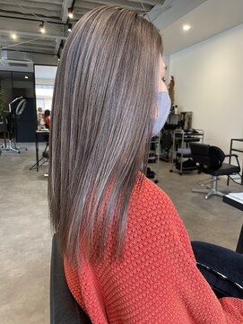 ナンバー(number+) 透明感カラー★20代30代ダブルカラーブリーチグレージュ