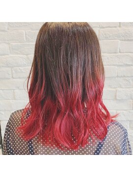 アニータバイガネイシャ(Aujua anita by ganesha) 韓国風★チェリーピンクグラデーション#髪質改善#長浜