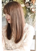 上品ストレートアッシュグレージュ