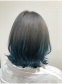 【Lee京都西院 吉村絢乃】＊ブルーグラデーションカラー＊