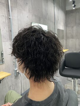 ビカムメンズヘアー 栄店(become men's hair) 【波巻きパーマウルフ】名古屋栄メンズカットツイストスパイラル