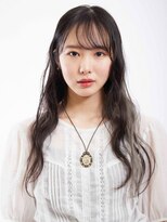 アース 三軒茶屋店(HAIR&MAKE EARTH)&nbsp;三軒茶屋_ロング_コテ巻き_波巻き_ポイントカラー_黒髪_アッシュ