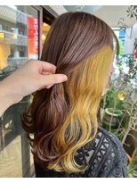 キャラ 池袋本店(CHARA)&nbsp;インナーカラーで推しカラーしませんか？【インナーイエロー】
