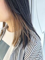 インビテーション(invitation)&nbsp;インナーカラー・インナーベージュ・黒髪・暗髪