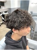 guest snap 刈り上げマッシュ×ツイストスパイラルパーマ