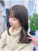 インナーカラーイヤリングカラー×美髪ボブ[横浜/東神奈川]