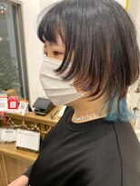 ネイロ 錦糸町(NeiRo)&nbsp;マッシュウルフカット外ハネインナーカラーオン眉